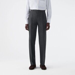 Berg & Berg Antonio Flannel Trousers - Mid Grey - 48 - NWT